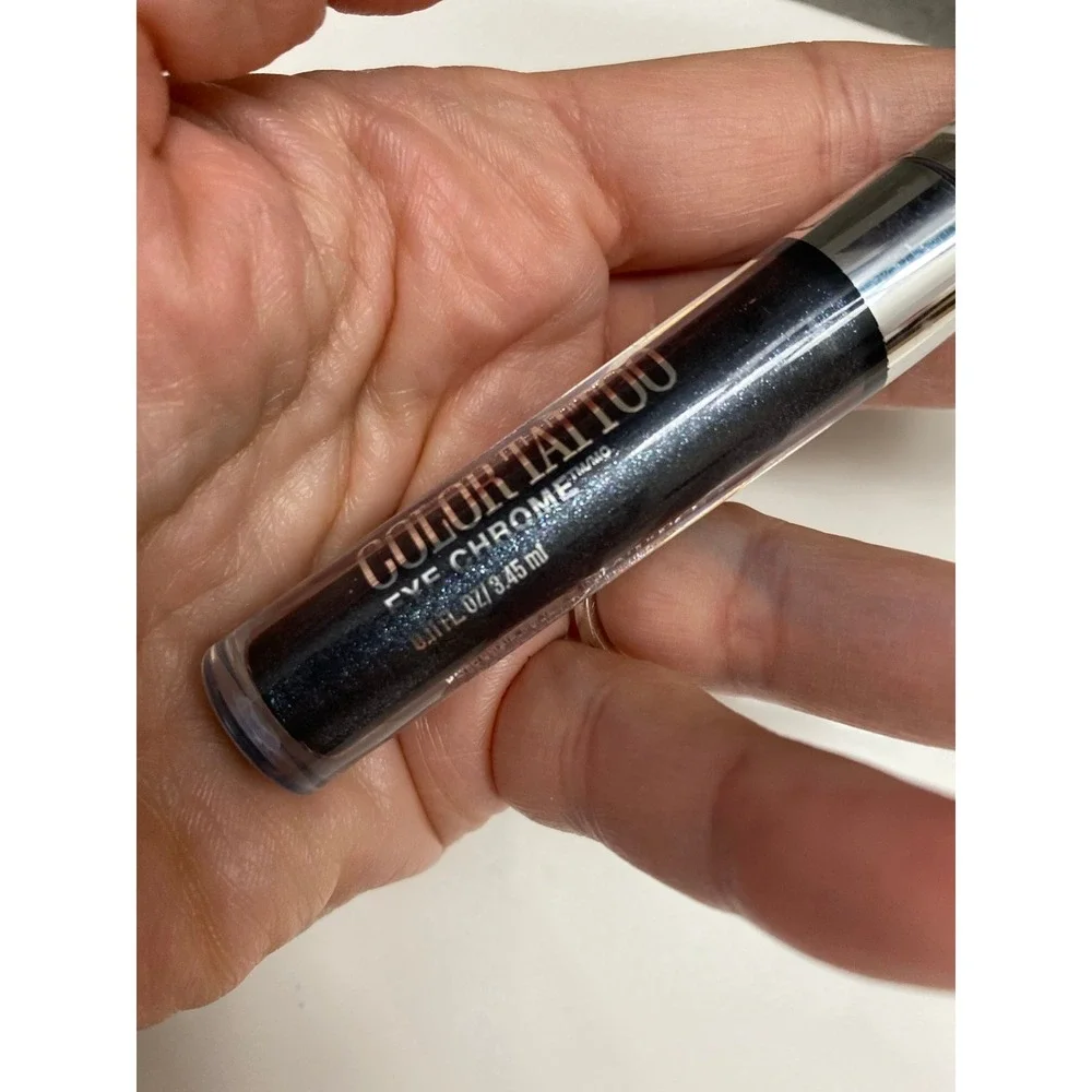 MAYBELLINE COLOR TATTOO Eye Chrome Gunmetal .11oz full size New No Seal